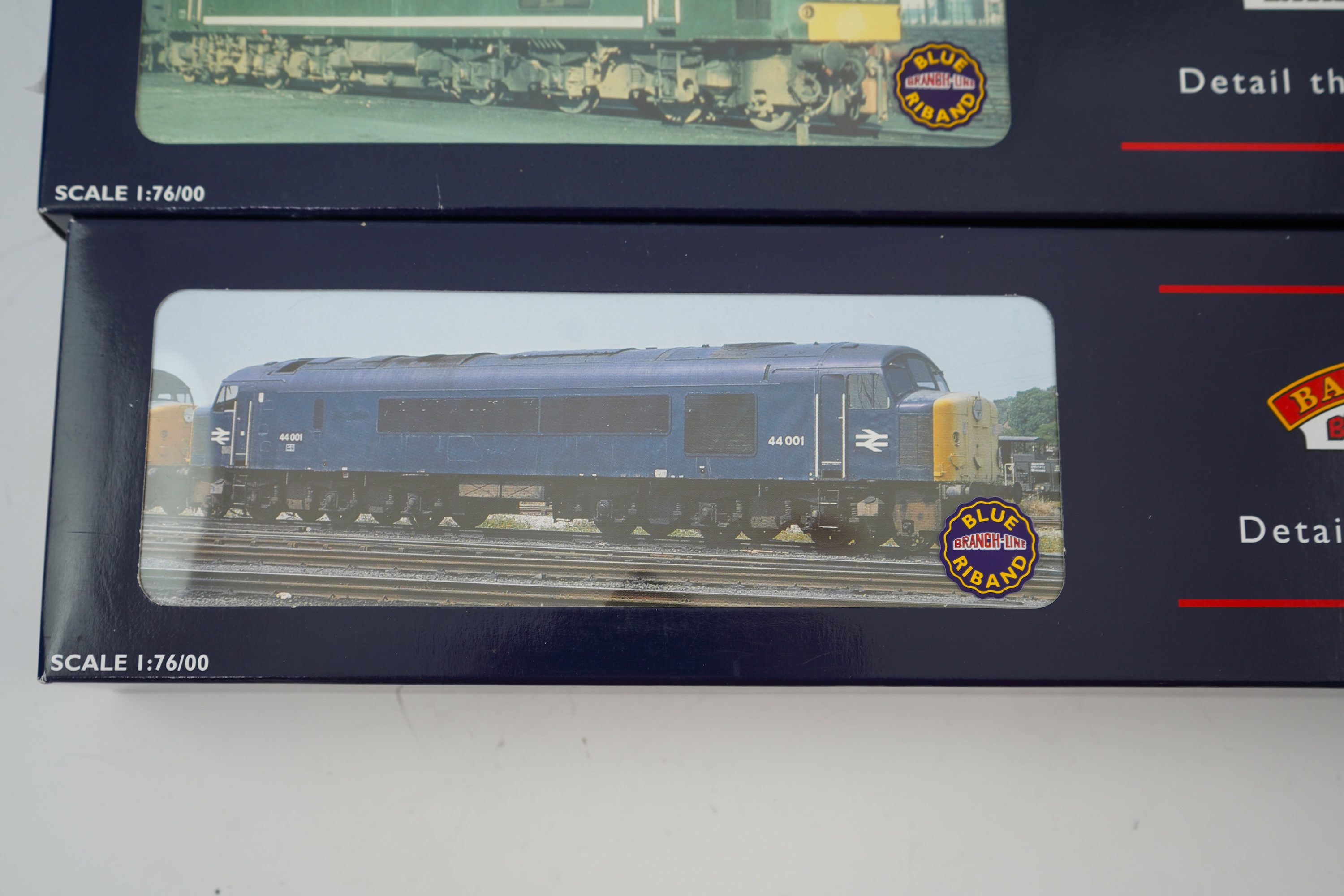Two boxed Bachmann Branchline 00 gauge railway BR diesel locomotives; a class 45 1Co-Co1, D67, (32-675), together with a class 44 1Co-Co1, Scarfell Pike D1, (32-650)